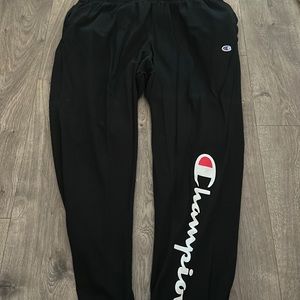 Black champion sweatpants/joggers